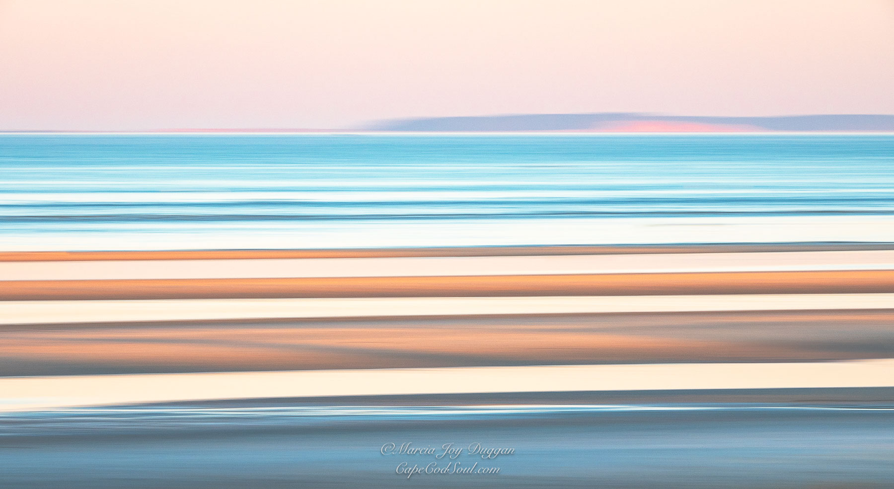 Summer Lines was created during a beautiful sunrise glowing on the sand on the flats along with the glow in the background across the Cape Dunes.
